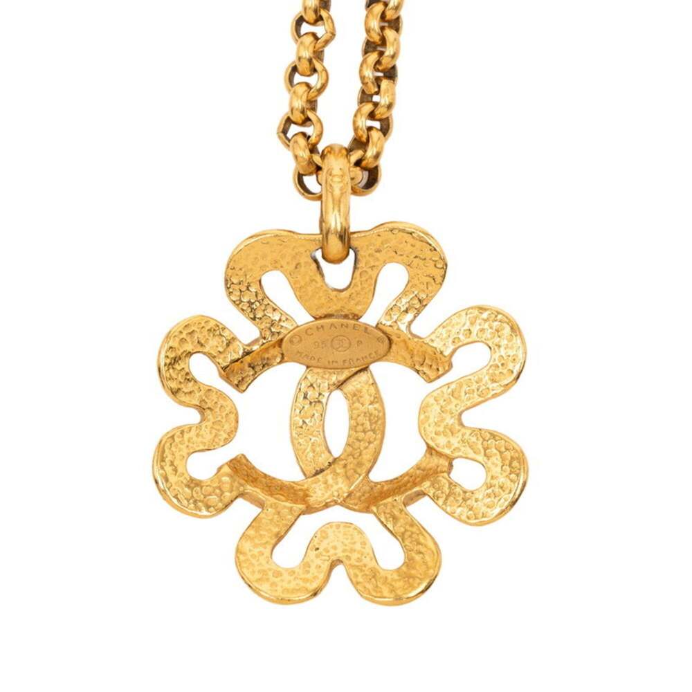 CHANEL Authentic Vintage Gold Logo Necklace - Picture 2 of 5